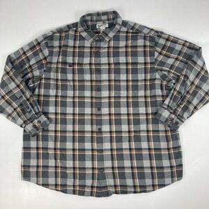 Duluth Trading Shirt Men's 3XLT Plaid Free Swingin Flannel Relaxed Fit Button Up
